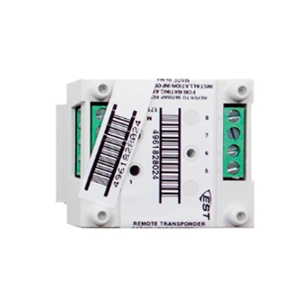 Edwards SIGA-WTM fire alarm module with waterflow and tamper detection features, designed for integrated fire safety systems.