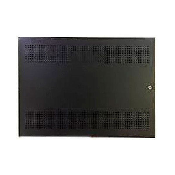 Notifier BB-100 battery box for 100AH batteries, designed for fire alarm systems, with a durable black enclosure.