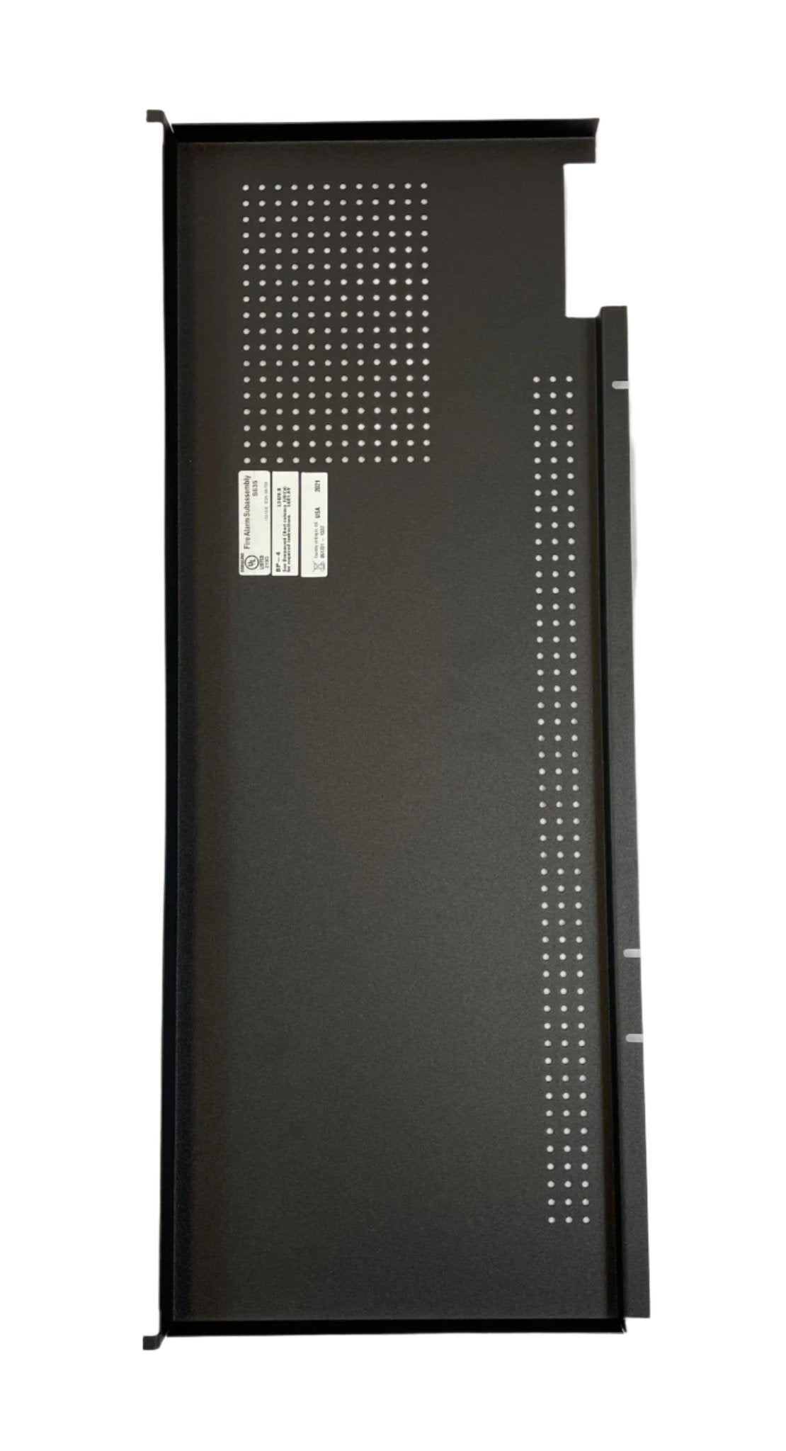 Notifier BP-4 Booster Power Supply Module for fire alarm systems mounted on a panel with connection ports visible.