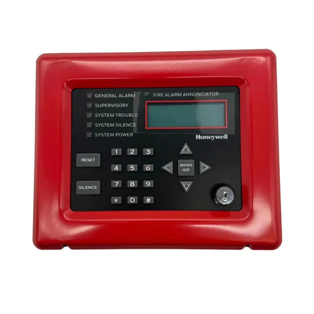 Silent Knight 005860R fire alarm showing digital display and sensor components for fire detection and warning.
