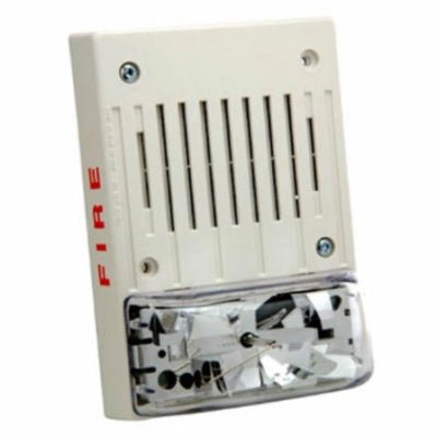 Simplex 4906-9130 fire alarm horn-strobe with multi-candela alert, designed for emergency warning and safety signaling.