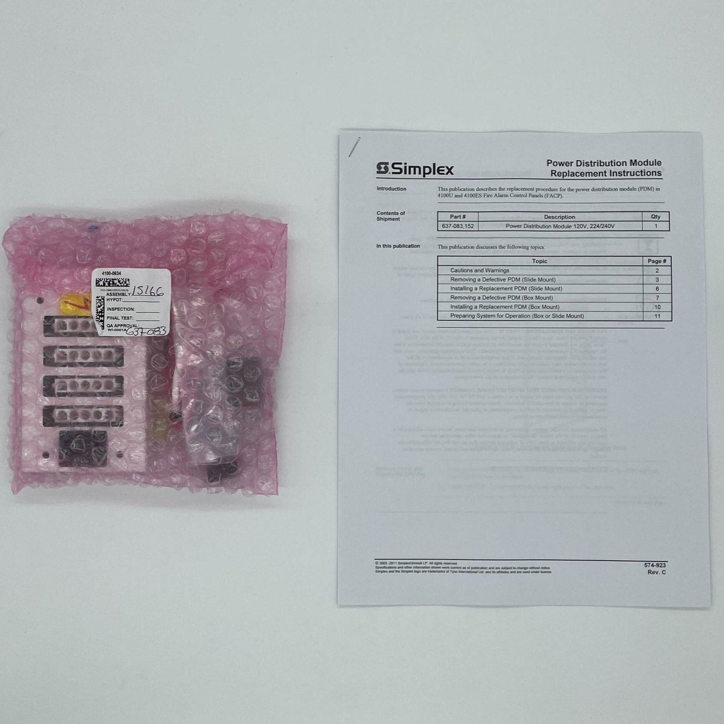 Simplex 4100-0634 - PGT Electrical Supplies