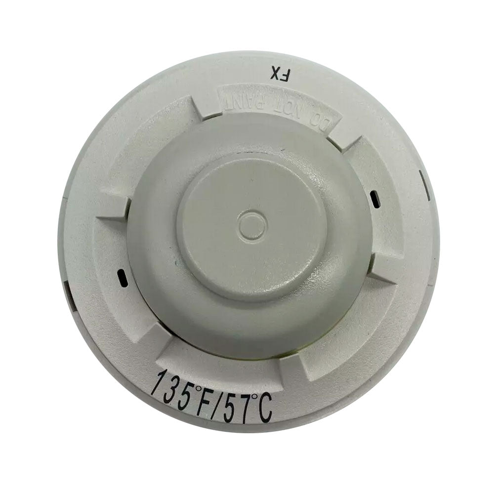 System Sensor 5603 heat detector fire alarm mounted on ceiling, designed for early smoke and heat detection in buildings.