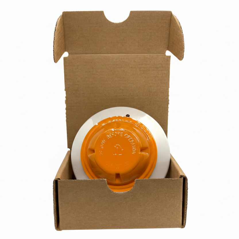 System Sensor 2151 smoke detector fire alarm mounted on ceiling, designed for early fire detection and safety.