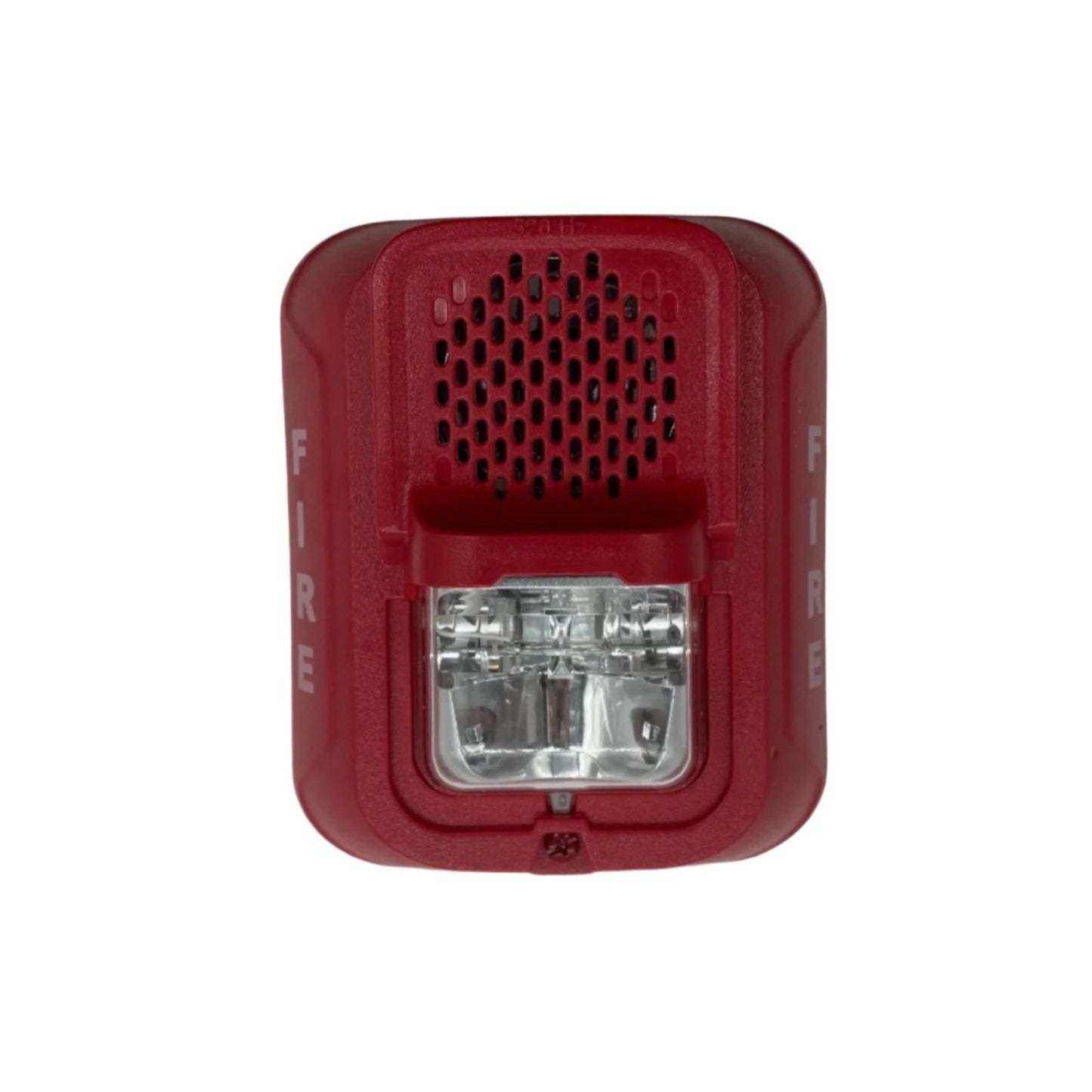 System Sensor P2RL-LF fire alarm sounder and strobe with low-frequency alert for fire safety and warning indications.