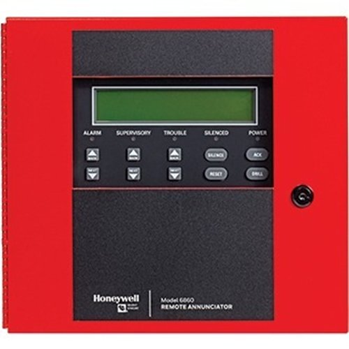 Silent Knight 006860 remote annunciator for fire alarms, featuring a digital display and control buttons.