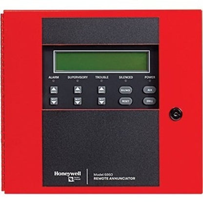 Silent Knight 006860 remote annunciator for fire alarms, featuring a digital display and control buttons.