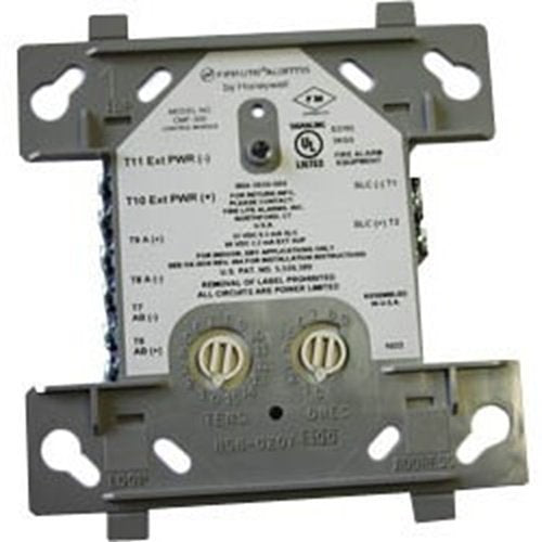 Fire-Lite CMF-300 intelligent addressable control module for fire alarm systems, showing circuit connections and control interface.