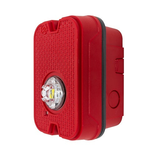 System Sensor SGRKLED-P Outdoor Compact Strobe, Wall Plain, Red - PGT Electrical Supplies