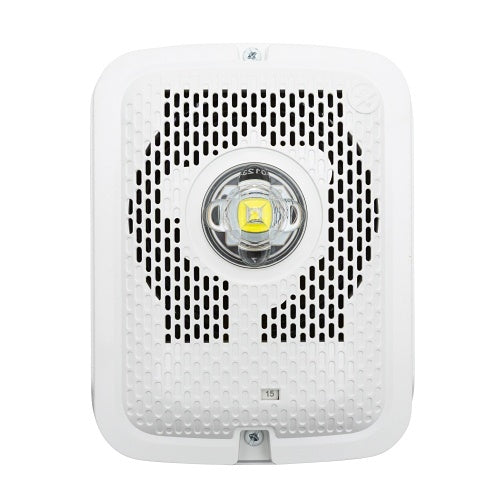 System Sensor SPSWKLED-P Outdoor LED Speaker Strobe Wall, Plain, White - PGT Electrical Supplies
