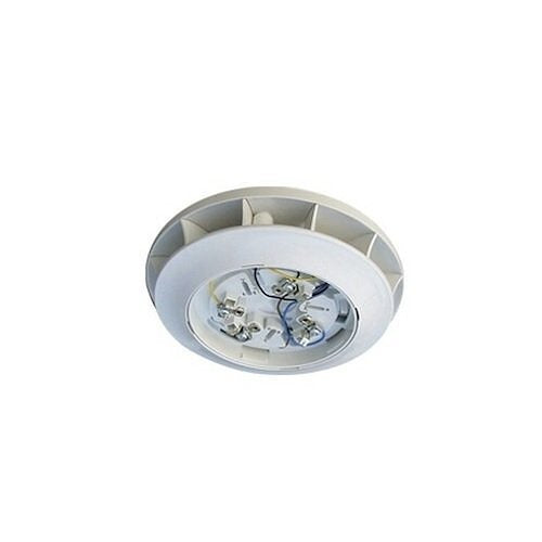 Edwards SIGA-AB4G-LF low frequency sounder base for fire alarms, showing mounting features and electrical connections.