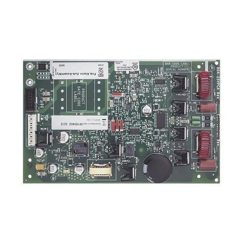 Fire-Lite ECC-50W-25V fire alarm module showing circuit board and wiring components.
