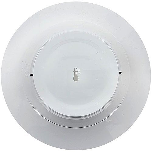Fire-Lite H365HT fire alarm mounted on wall, with digital display and sensor, designed for building safety and fire detection.