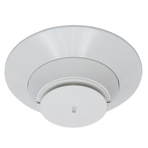 Farenhyt IDP-HEAT-W addressable thermal heat detector in white, with a compact round design for fire safety systems