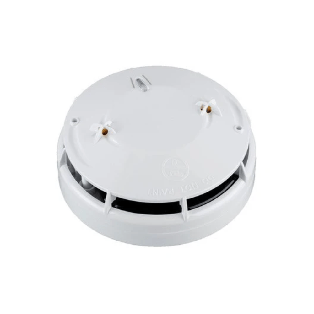 Apollo Soteria UL Multi-Criteria Detector smoke and heat alarm, showing the device with alert indicators and test button.