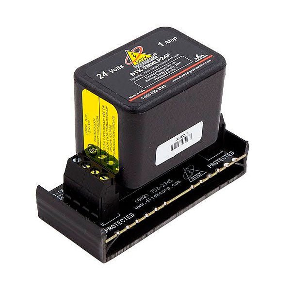 Ditek DTK-2MHLP24FWB fire alarm surge protection device, 24V, 2-pair modular unit for fire alarm systems