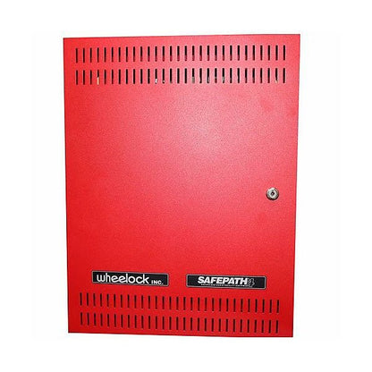 Eaton Wheelock SPB-160 Safepath supervised audio power booster for fire alarm systems, shown with audio unit components.