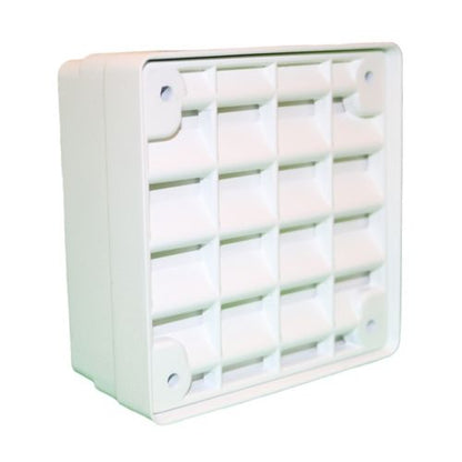Eaton Wheelock ET-1010-W fire alarm speaker mounted on wall or ceiling in white for alert notifications.