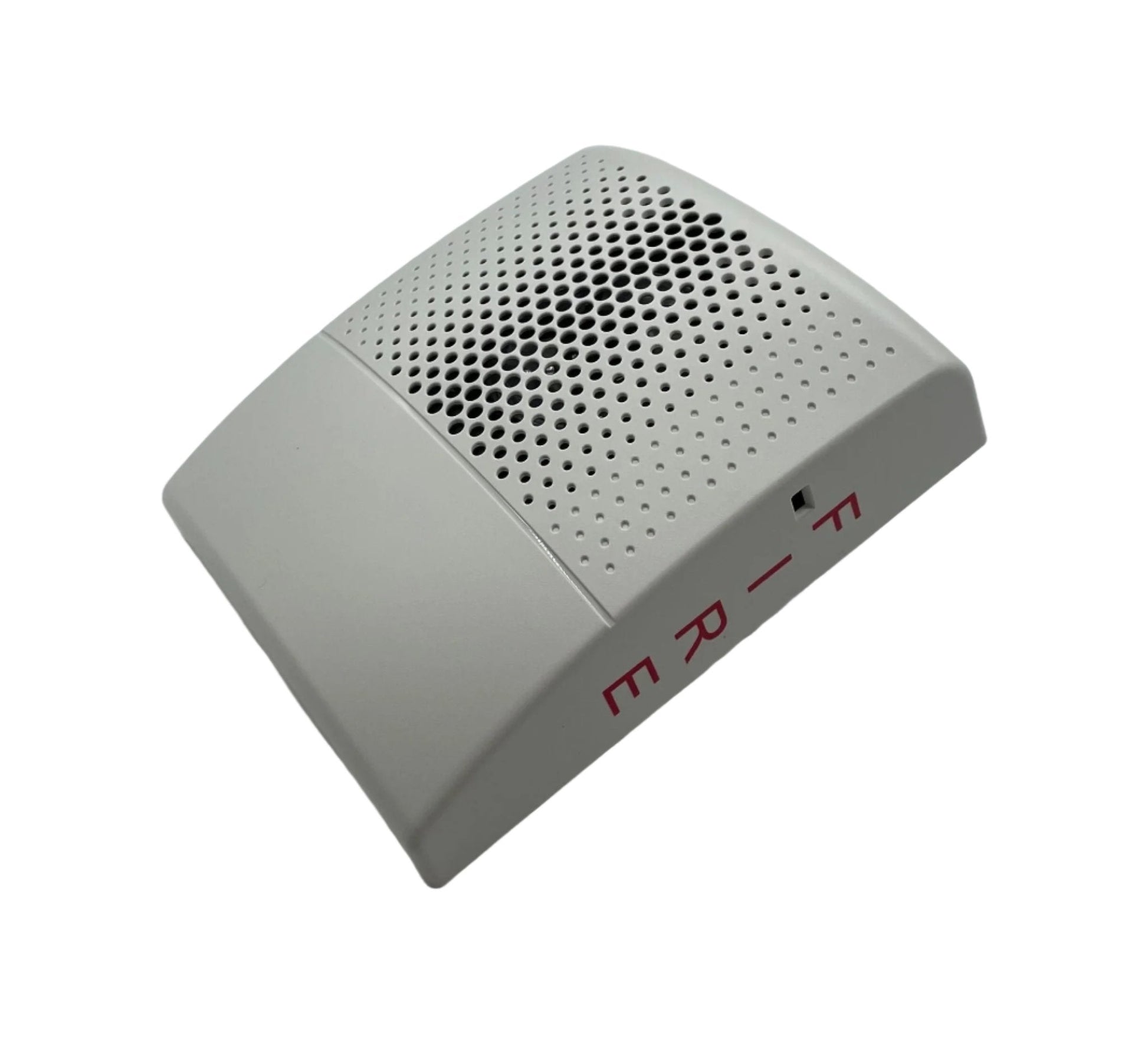 White Edwards G4SWF fire alarm wall speaker mounted on wall, designed for emergency sound notification.