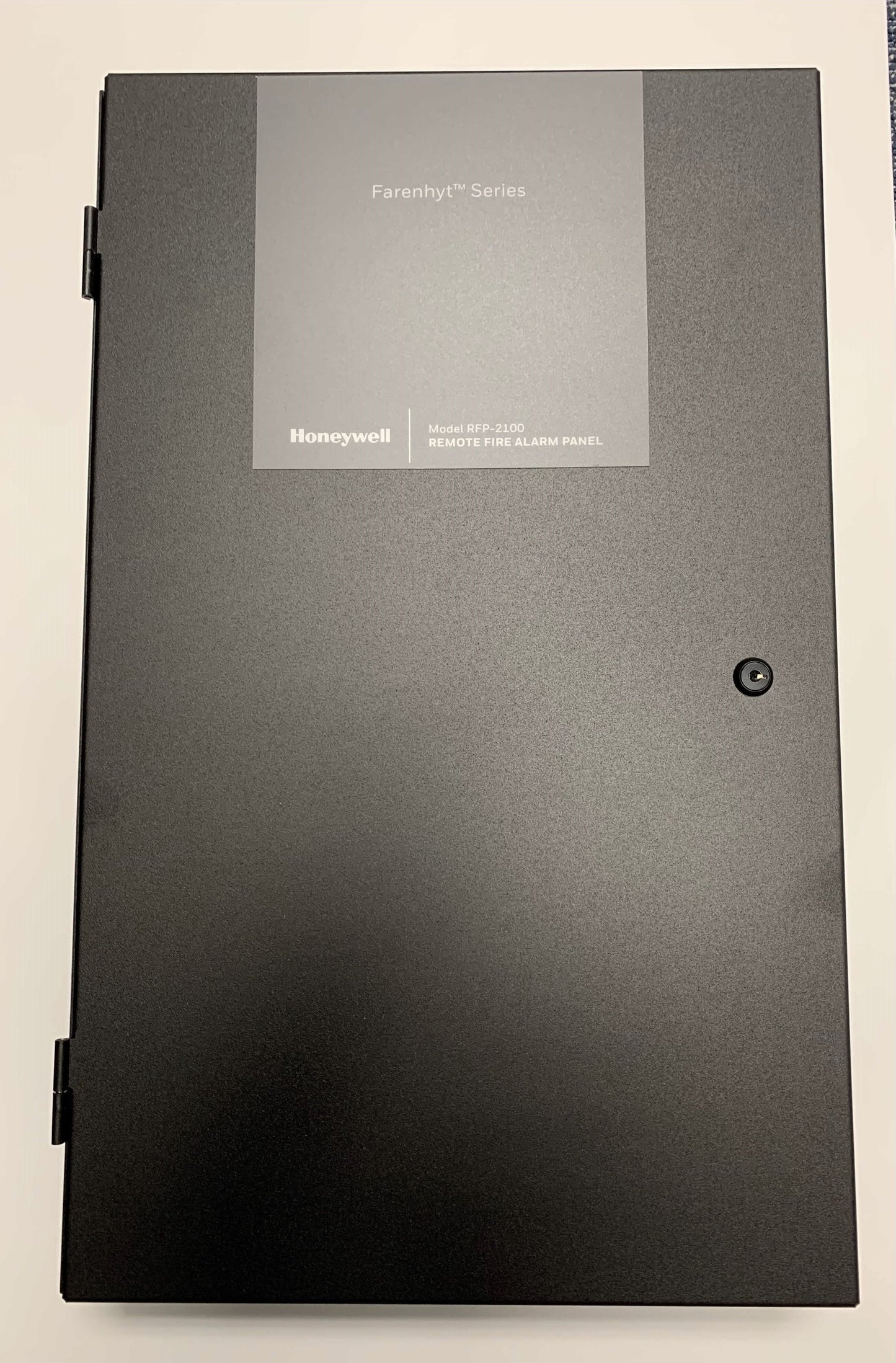 Farenhyt RFP-2100B intelligent fire alarm control panel in black with digital display and control buttons