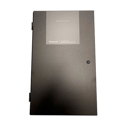 Farenhyt RFP-2100B intelligent fire alarm control panel in black with digital display and control buttons.