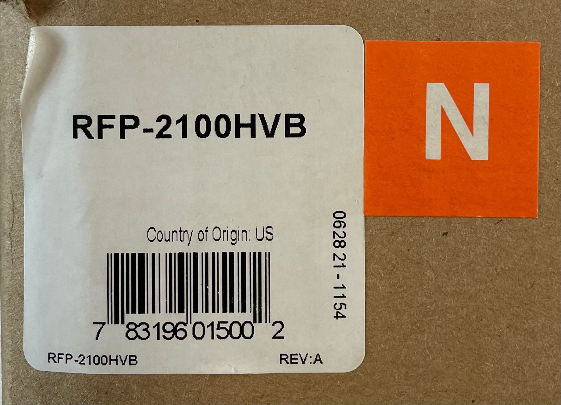 Farenhyt RFP-2100HVB intelligent fire alarm control panel in black with digital display and control buttons.