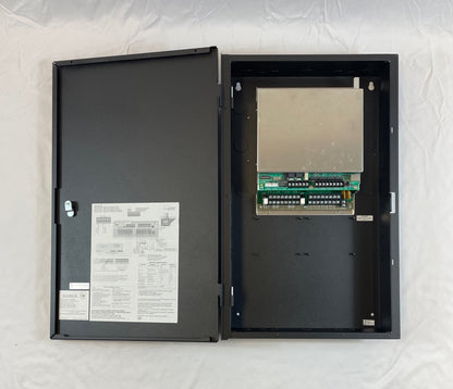 Farenhyt RFP-2100HVB intelligent fire alarm control panel in black with digital display and control buttons.