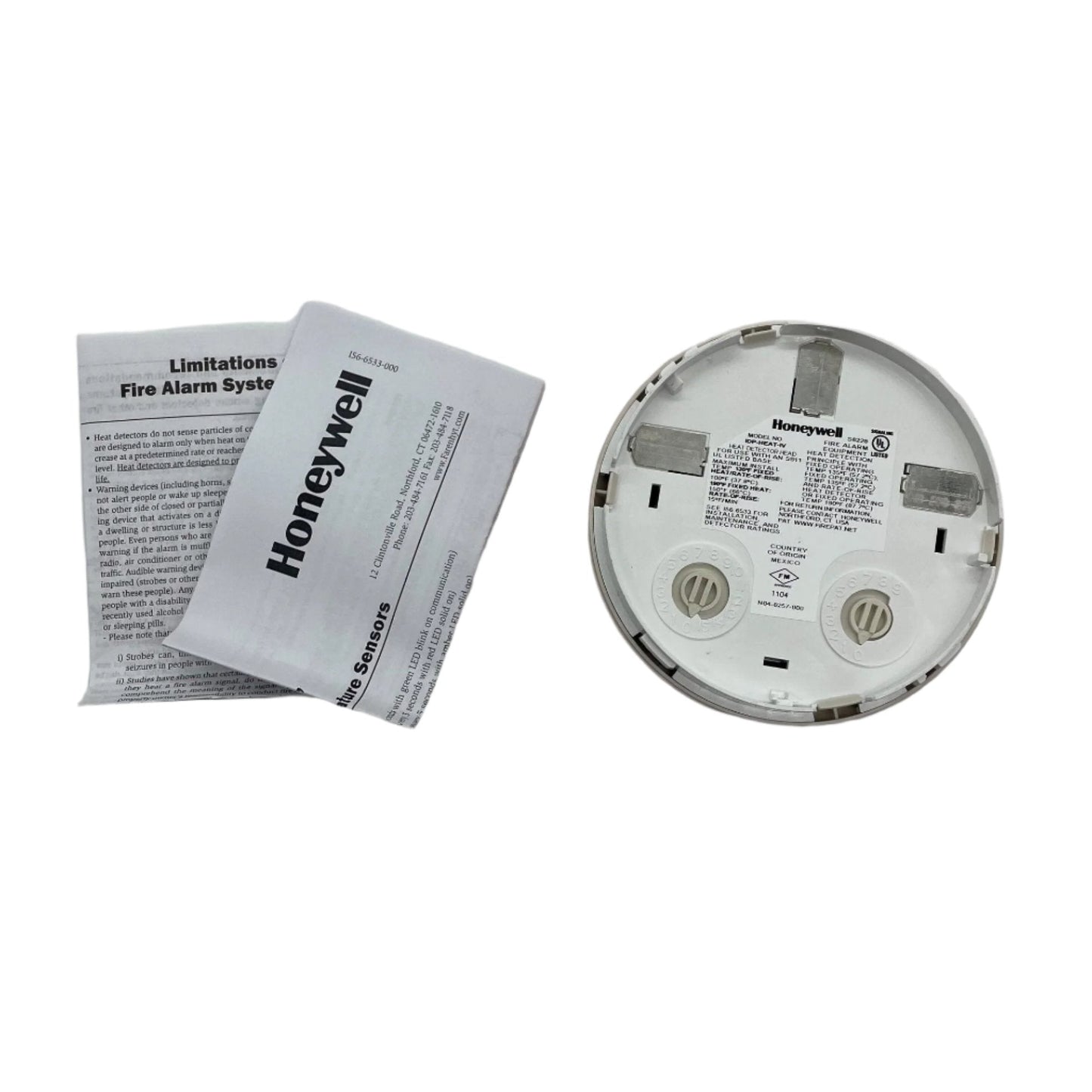 Farenhyt IDP-HEAT-IV intelligent thermal sensor for heat detection, ivory color, designed for fire alarm systems.