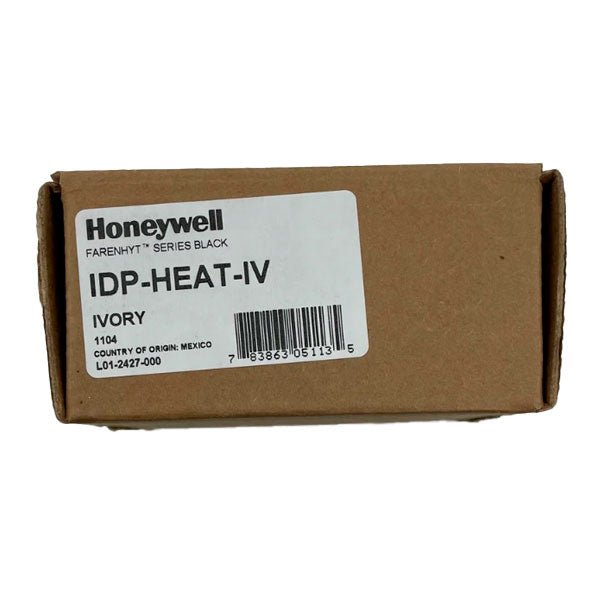 Farenhyt IDP-HEAT-IV thermal heat detector with ivory finish, fixed 135°F sensor for fire safety and fire alarm systems.