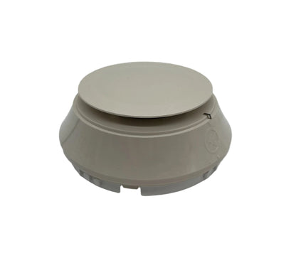 Farenhyt IDP-PHOTO-T-IV photoelectric smoke detector in ivory color, showing the device with sensor and test button on a white background.