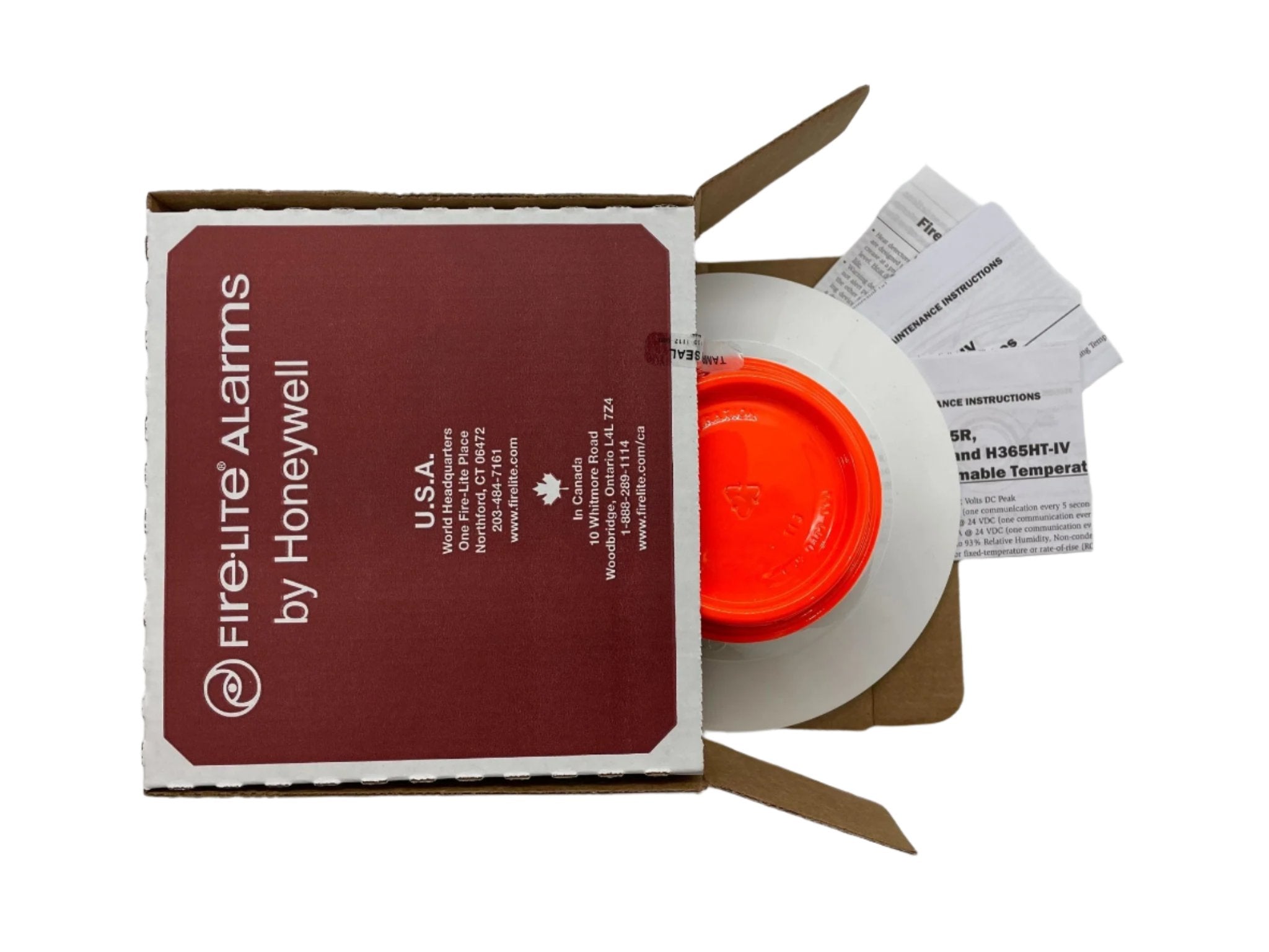 Fire-Lite H365 Addressable Heat Detector with fixed thermal sensor for heat detection in fire alarm systems.