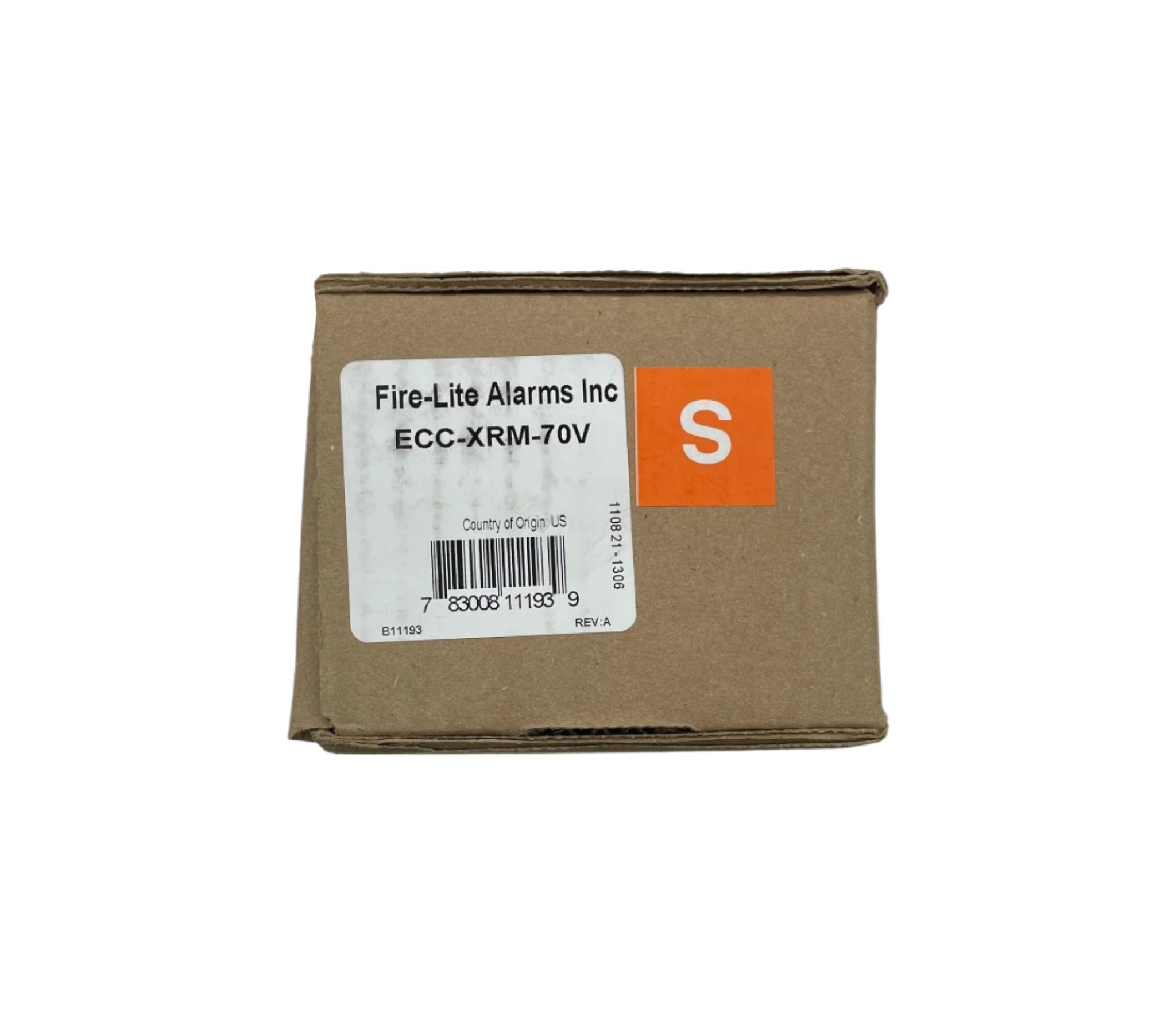 Fire-Lite ECC-XRM-70V fire alarm module with multiple connection ports and wiring for fire detection systems.
