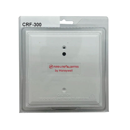 Fire-Lite CRF-300 2-Form Addressable Relay Module showing its built-in relay switches and compact design.