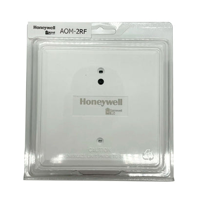 Gamewell-FCI AOM-2RF fire alarm relay module showing circuit connections and LED indicators for addressable fire alarm system.