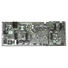 Notifier DS-AMP digital audio amplifier module for fire alarm systems, shown with electronic components and connections.