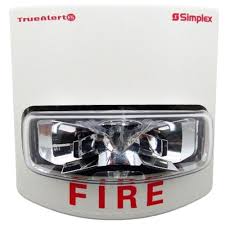 Simplex 49MT-WWF Wall Mount White Horn, Alert Lettering - PGT Electrical Supplies