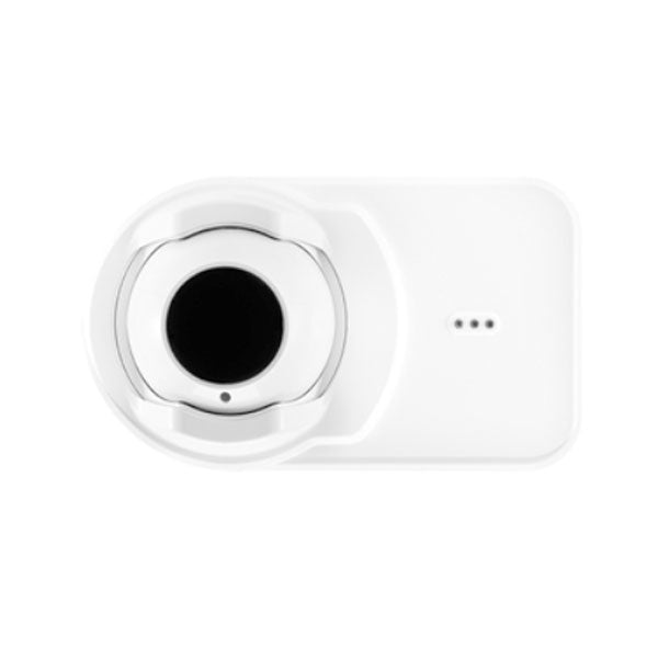 Notifier FS-OSI-RI intelligent beam smoke detector mounted on ceiling for fire alarm detection.