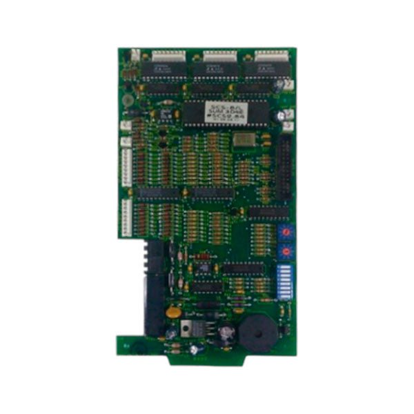 Notifier SCS-8L smoke control lamp driver master module for fire alarm system, with circuit card and electronic components visible.