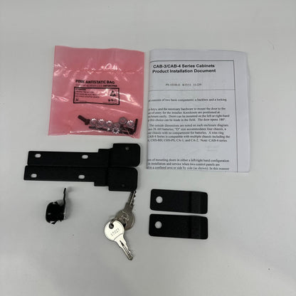 Notifier 90244-L8 Cabinet Hinge Kit for fire alarms, includes hinges and mounting components for reliable installation.