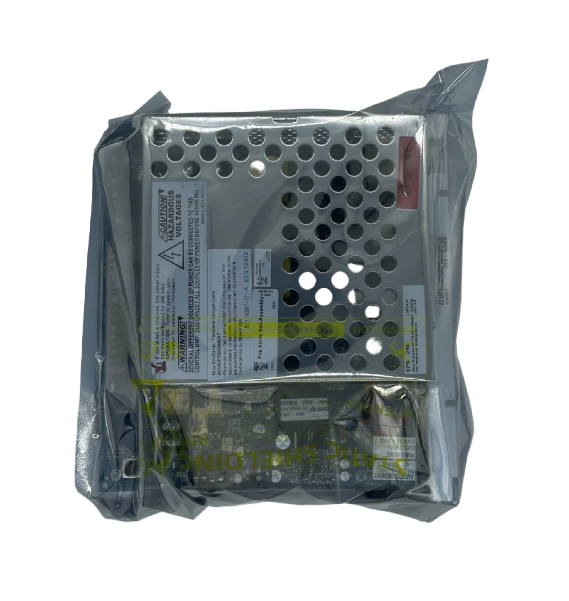 Notifier AMPS-24E fire alarm power supply and battery charger with addressable system for reliable fire safety.