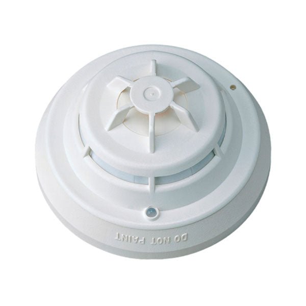 Siemens HFPT-11 fire alarm thermal detector with plug-in two-wire connection, designed for heat detection in safety systems.