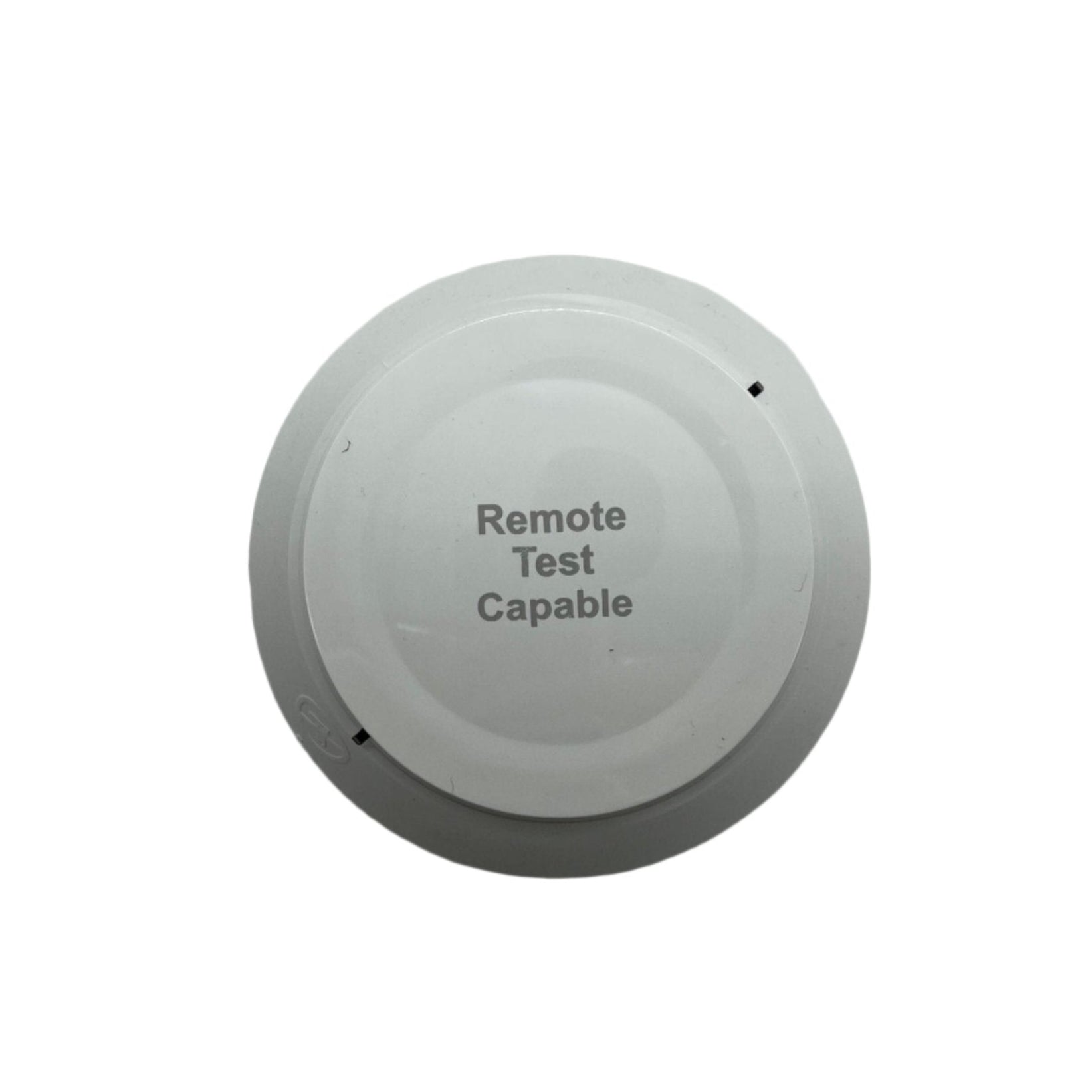 Silent Knight SK-PHOTO-R-W smoke detector with remote test capability, fire alarm device with sensor and mounting bracket.