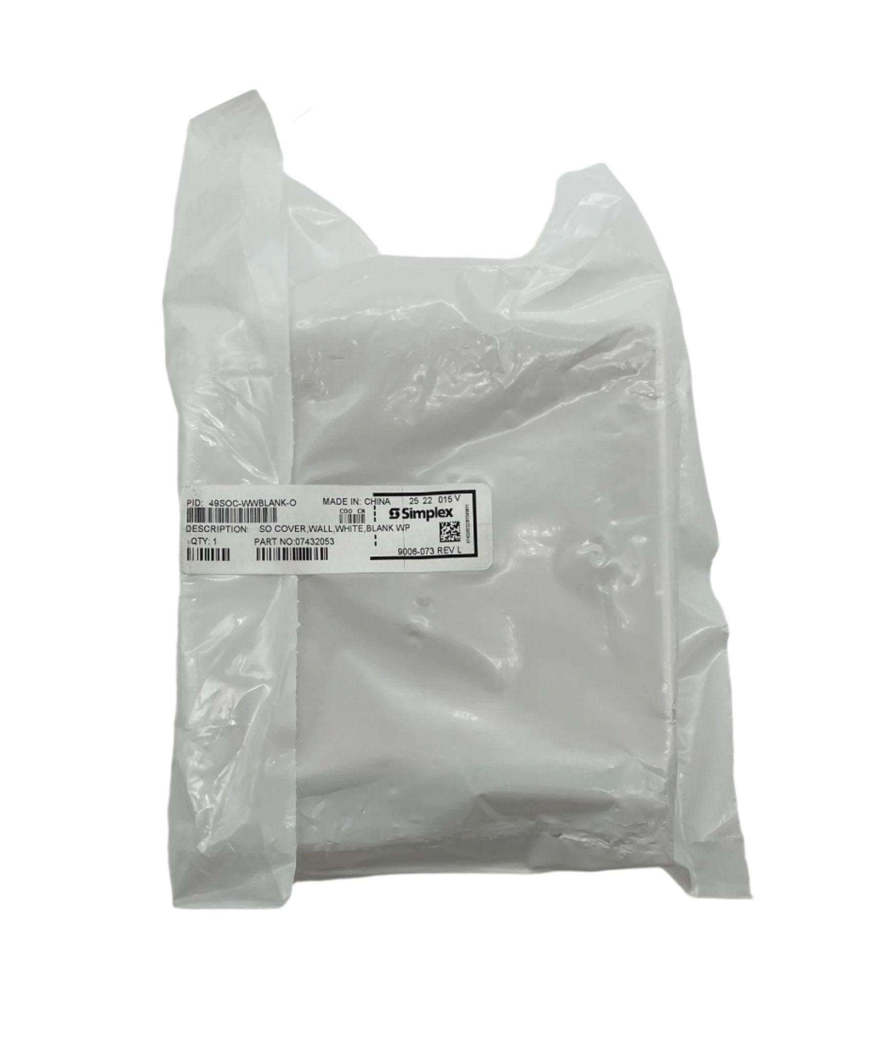 Simplex 49SOC-WWBLANK-O - PGT Electrical Supplies