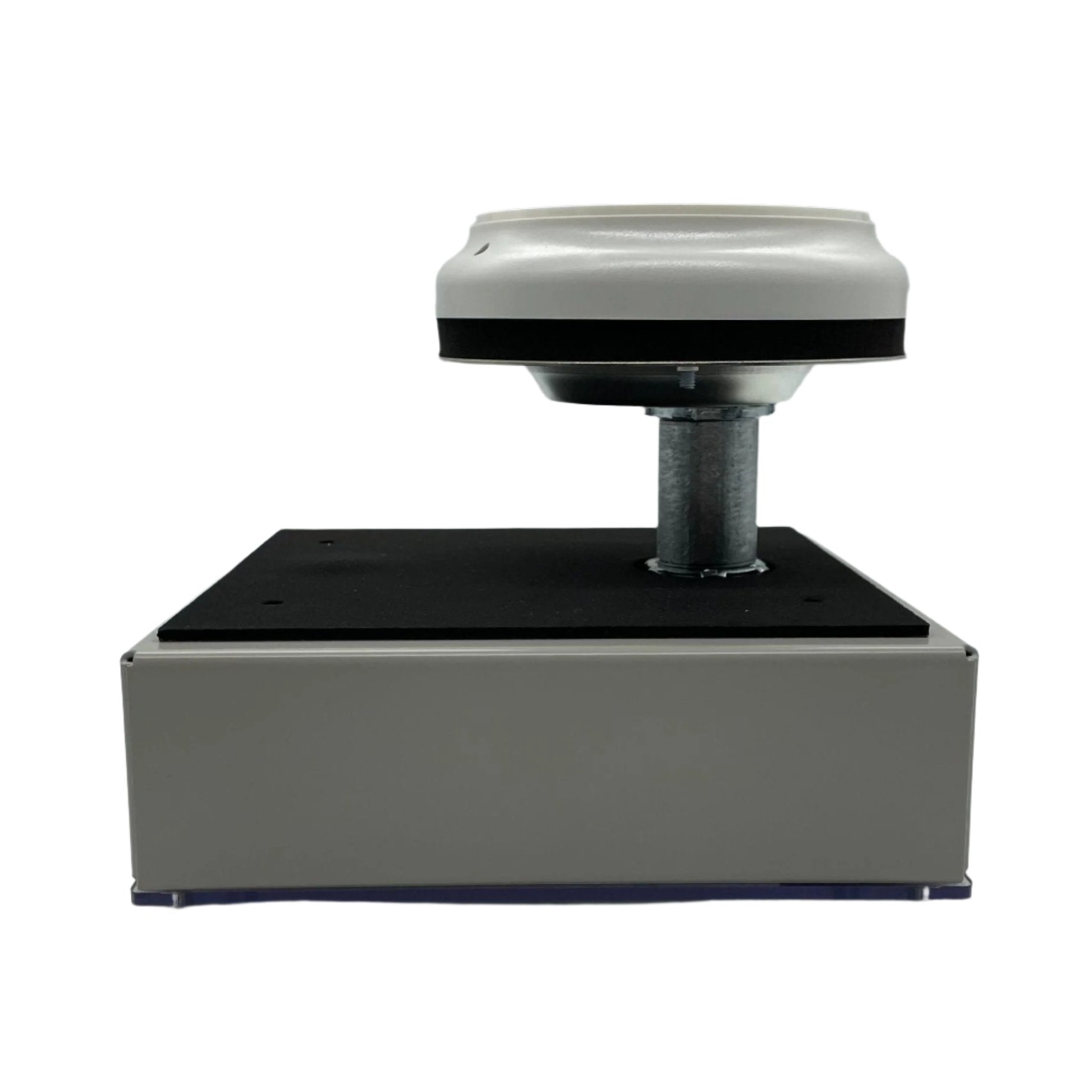 Simplex 4098-9750 fire alarm duct detector, industrial fire safety sensor mounted in ventilation ductwork