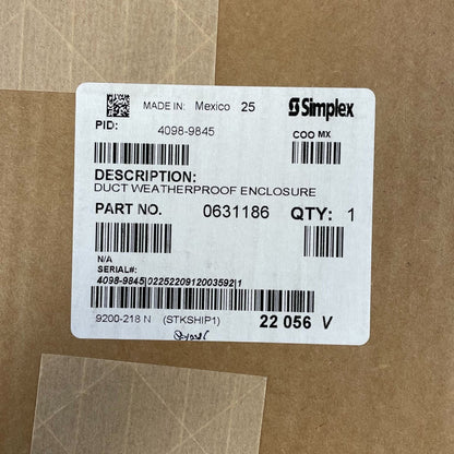 Simplex 4098-9845 Weatherproof Duct Housing Enclosure - PGT Electrical Supplies