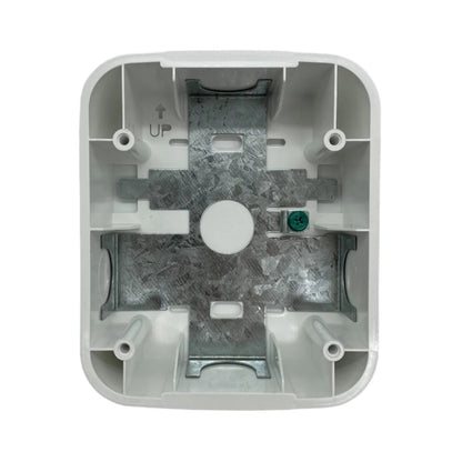 System Sensor SBBWL fire alarm wall surface mount back box shown in the image with mounting features and wiring access.
