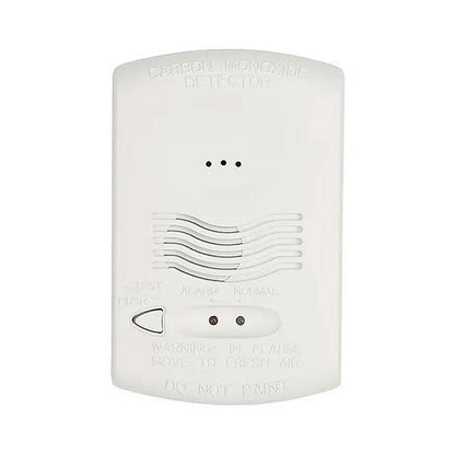 System Sensor CO1224T carbon monoxide detector mounted on wall, fire alarm with digital display and alert indicator.