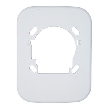 System Sensor TR-2W fire alarm mounted on wall with trim ring, part of the System Sensor fire alarms series.