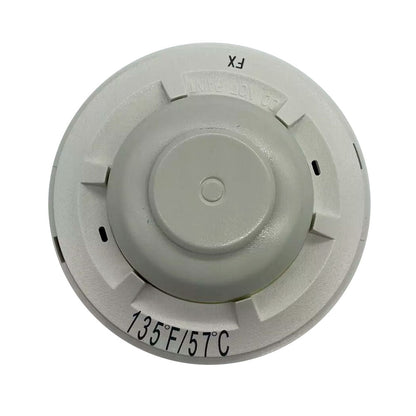 System Sensor 5603 heat detector fire alarm mounted on ceiling, designed for early smoke and heat detection in buildings.