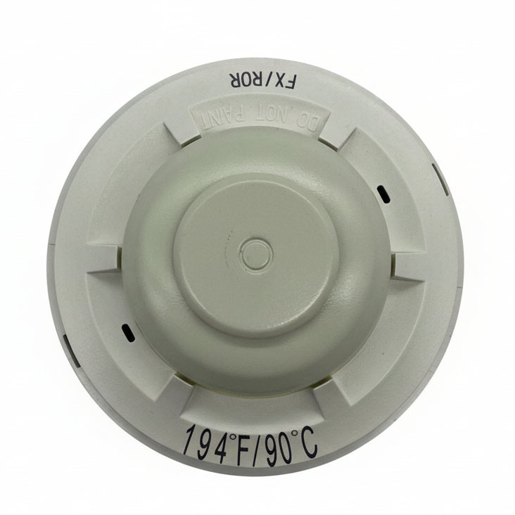System Sensor 5622 heat detector for fire alarms, showing the device with a white mounting base and sensor components.